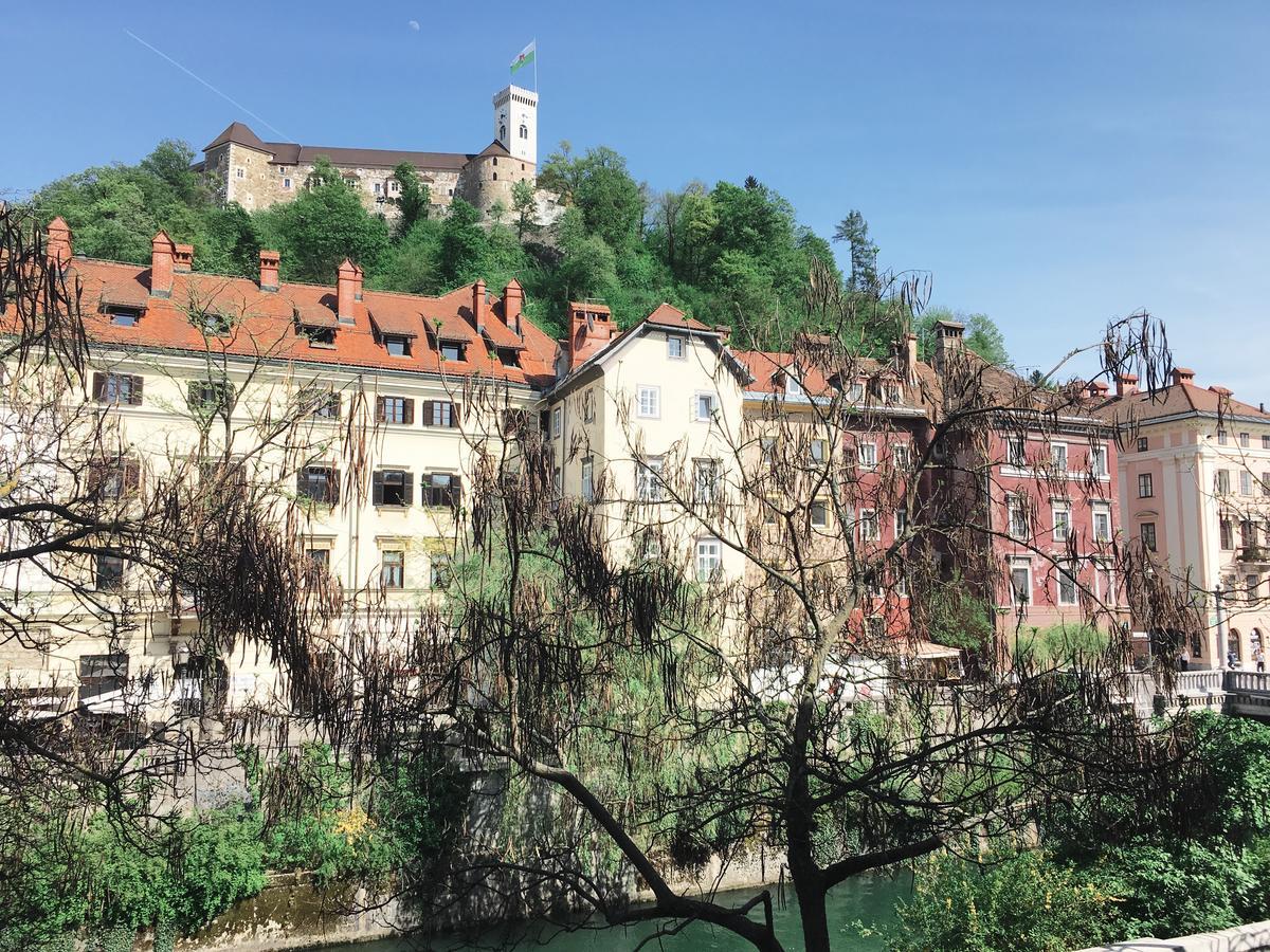 River And Castle View Apartment Rose Tour As Lublaň Exteriér fotografie